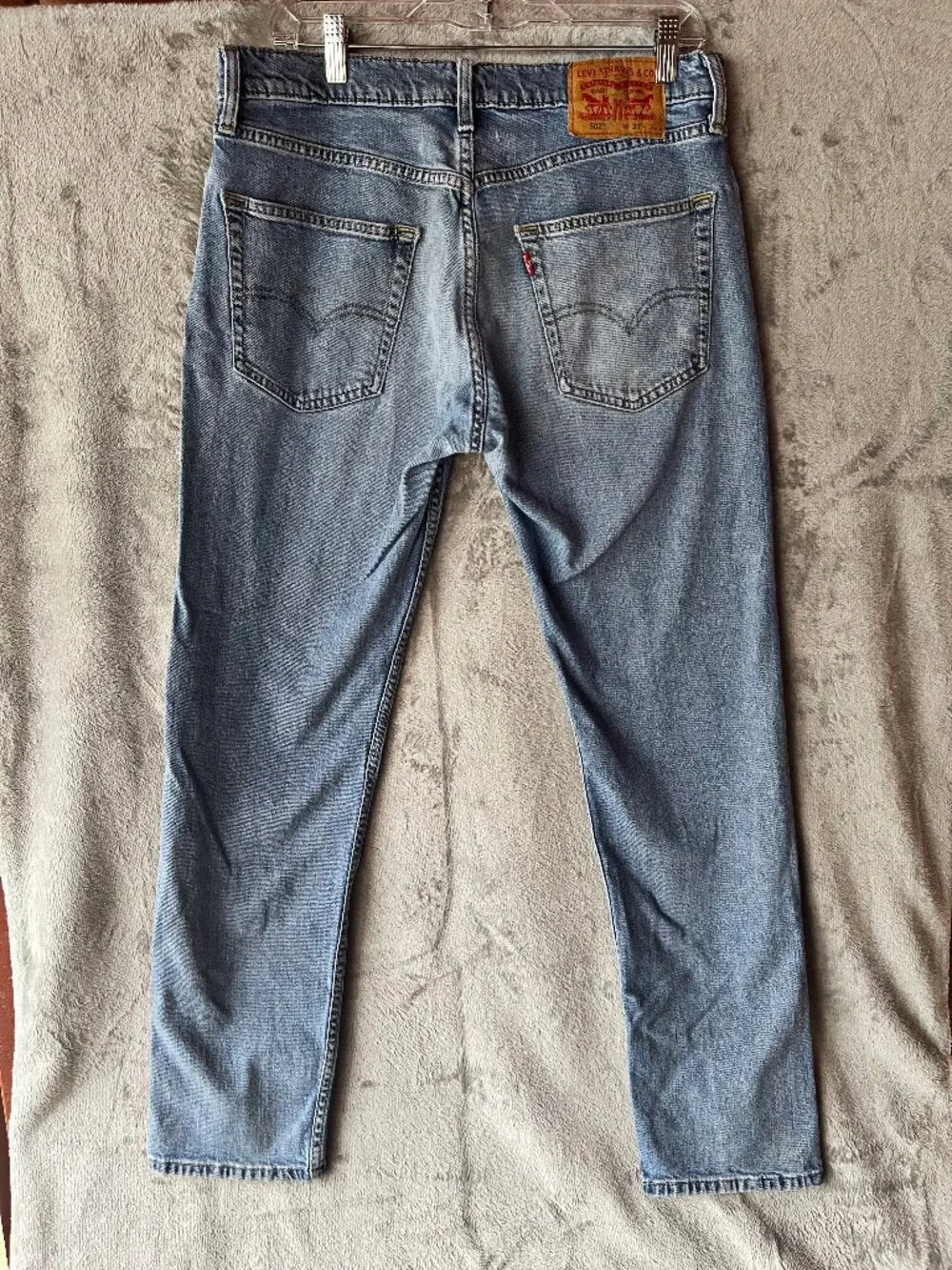 Levi’s 502 Regular Tapered Jeans 32x32 Light Wash Denim Blue WaterLess